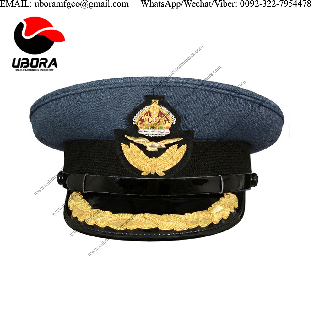 Royal Air Force Group Captain Cap hat with bullion badges